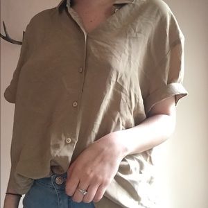 Oversized button up